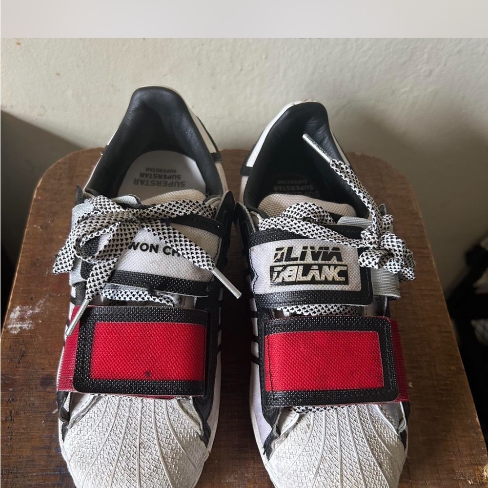 adidas Black and Red Athletic Shoes
